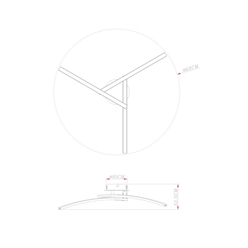 Globo - Plafonnier 3xLED/6W/230V