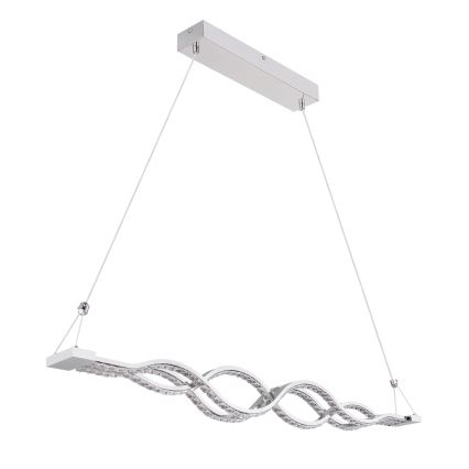 Globo - LED-dimmbare Pendelleuchte mit Seilaufhängung LED/30W/230V + Fernbedienung