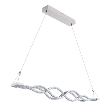 Globo - LED-dimmbare Pendelleuchte mit Seilaufhängung LED/30W/230V + Fernbedienung