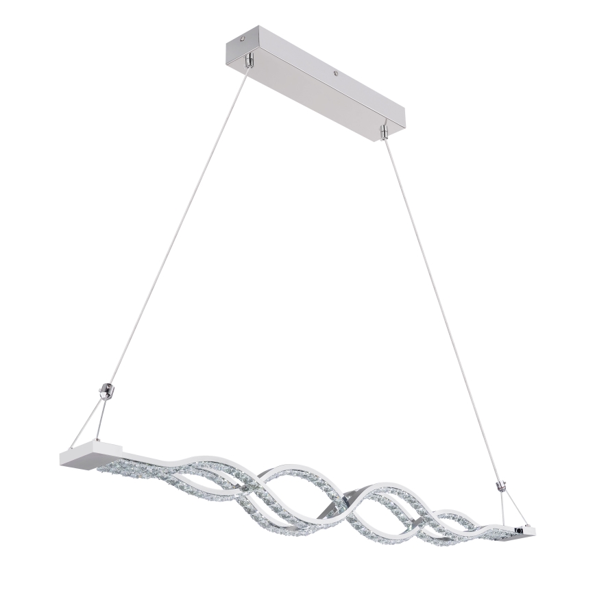 Globo - LED-dimmbare Pendelleuchte mit Seilaufhängung LED/30W/230V + Fernbedienung