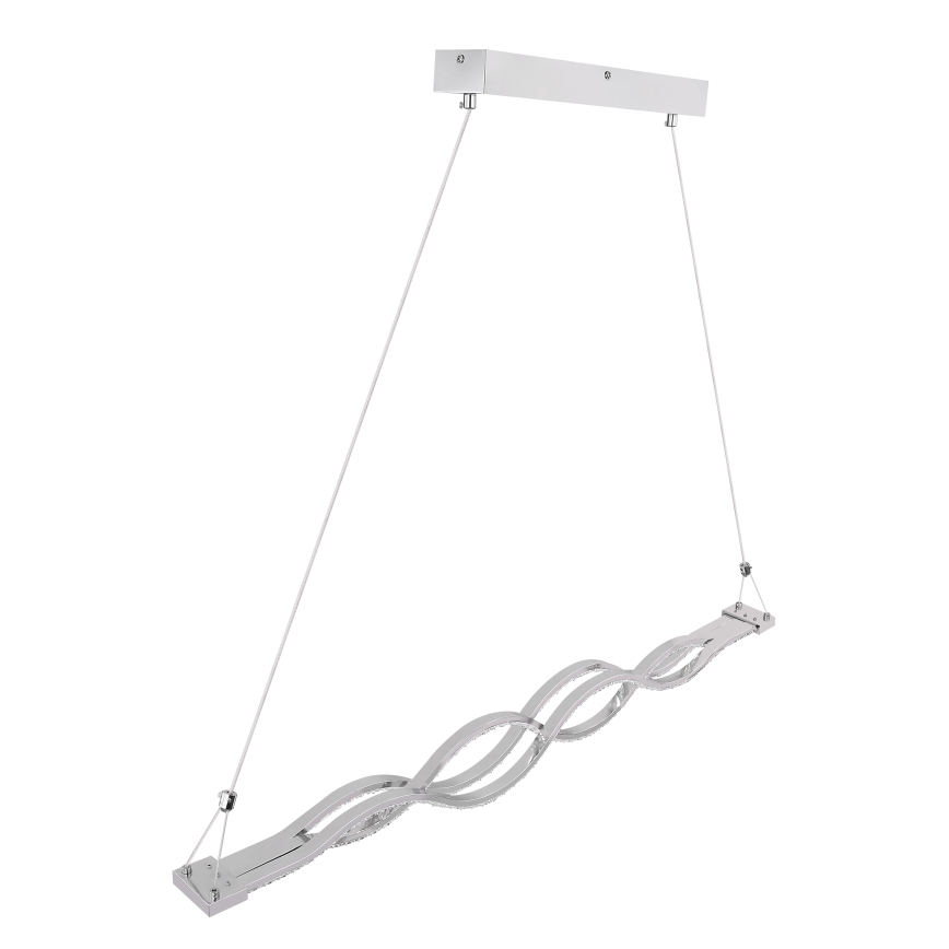 Globo 67109-30 - LED Dimmbare Kristall-Hängeleuchte PILLA 1xLED/30W/230V + Fernbedienung