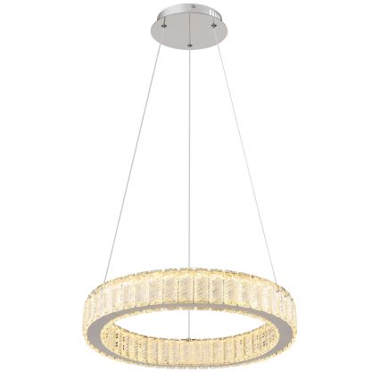 Globo - LED dimmbare Hängeleuchte an Seil LED/50W/230V 2700-6000K Ø 50 cm + Fernbedienung