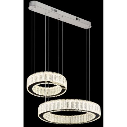 Globo - Lampadario a sospensione con filo LED dimmerabile LED/80W/230V 2700-6000K + telecomando