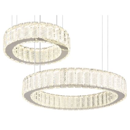 Globo - Lampadario a sospensione con filo LED dimmerabile LED/80W/230V 2700-6000K + telecomando
