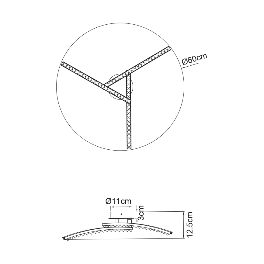 Globo  - LED-Badezimmer-Aufbaukronleuchter 3xLED/6W/230V IP44