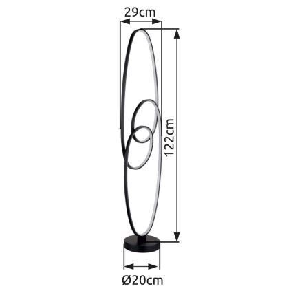 Globo - Lampada LED da terra LED/39W/230V 2700/4000/6500K