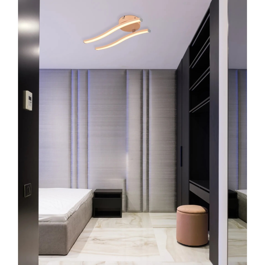 Globo - Lampadario a plafone LED LED/12W/230V 3000K arancione