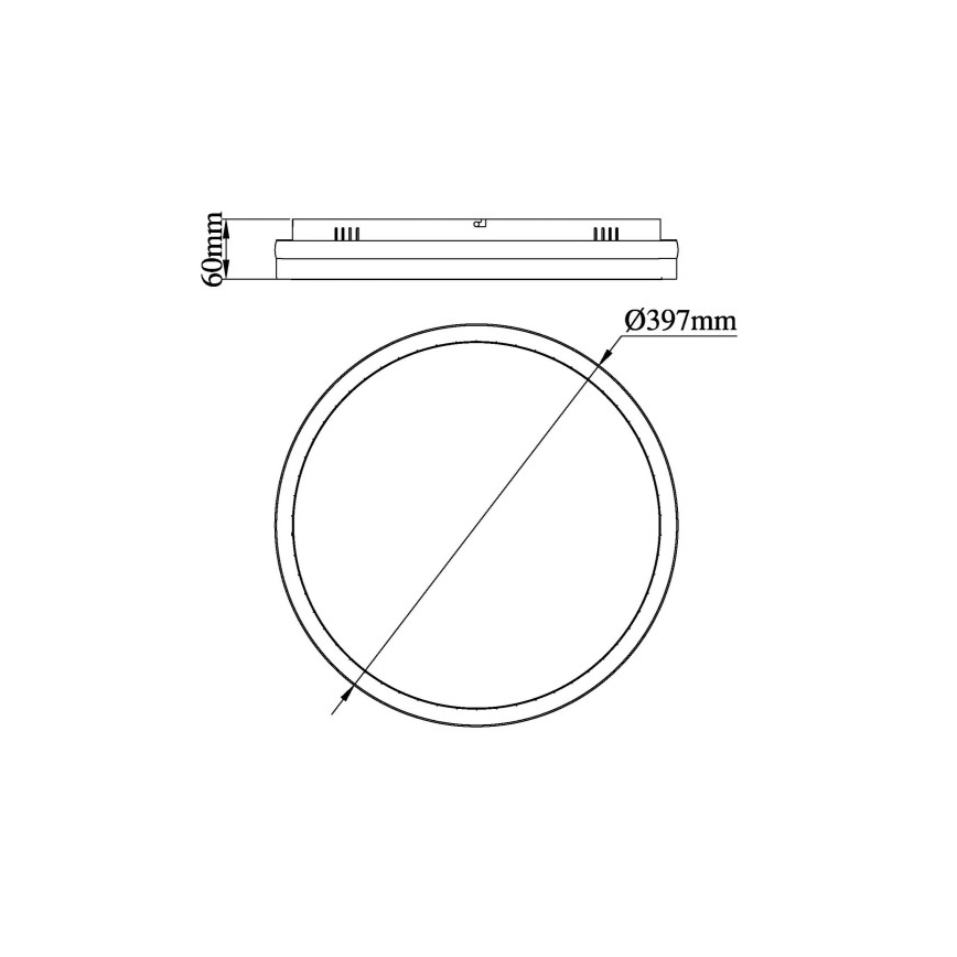 Globo - LED Deckenleuchte LED/40W/230V 3000/4000/6000K Ø 39,7 cm
