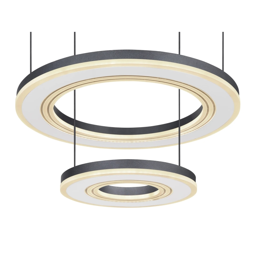 Globo - Lampadario a sospensione con filo LED dimmerabile LED/50W/230V 2700-6000K diametro 50 cm nero + telecomando