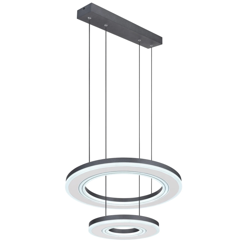 Globo - Suspension filaire à intensité variable LED/50W/230V 2700-6000K d. 50 cm noir + Télécommande