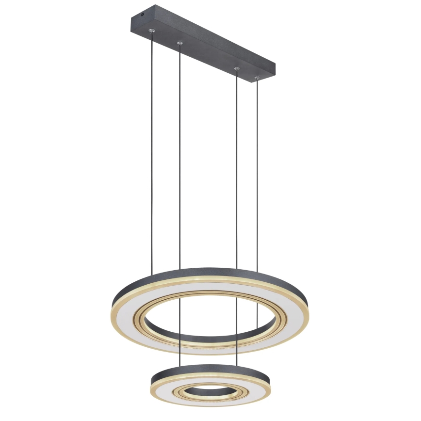 Globo - Suspension filaire à intensité variable LED/50W/230V 2700-6000K d. 50 cm noir + Télécommande