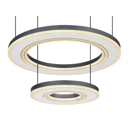 Globo - Suspension filaire à intensité variable LED/50W/230V 2700-6000K d. 50 cm noir + Télécommande