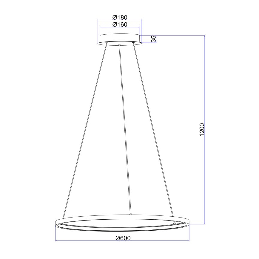 Globo - Suspension filaire LED/29W/230V