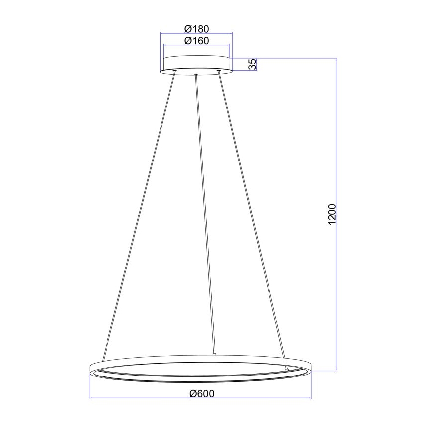 Globo - LED-Kronleuchter an Schnur LED/29W/230V