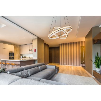 Globo - LED Dimmerabile cristallo lampadario su filo LED/78W/230V 2700K-6000K + telecomando