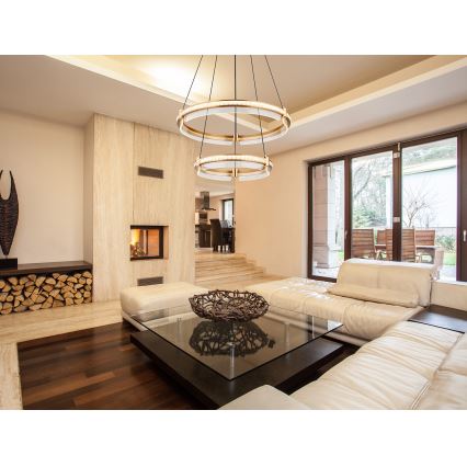 Globo - LED Dimmerabile cristallo lampadario su filo LED/78W/230V 2700K-6000K + telecomando