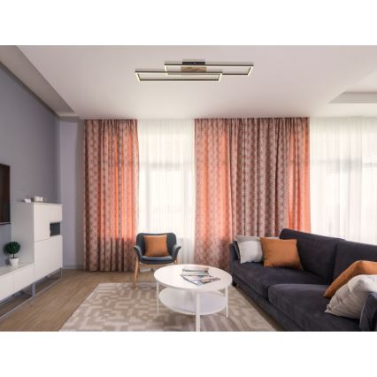 Globo - Plafonnier LED/30W/230V 3000K 60x80 cm noir