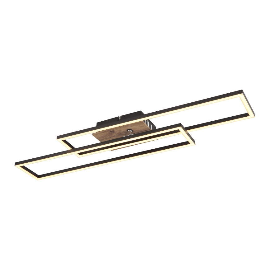 Globo - Plafonnier LED/30W/230V 3000K 60x80 cm noir