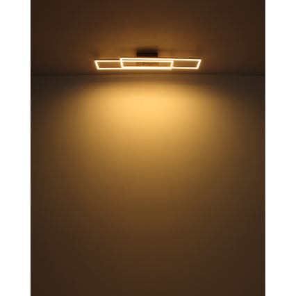 Globo - Plafonnier LED/30W/230V 3000K 60x80 cm noir