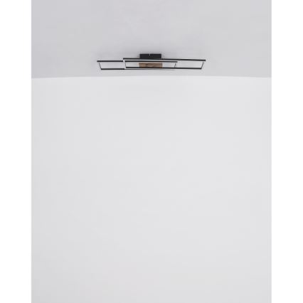 Globo - Plafonnier LED/30W/230V 3000K 60x80 cm noir