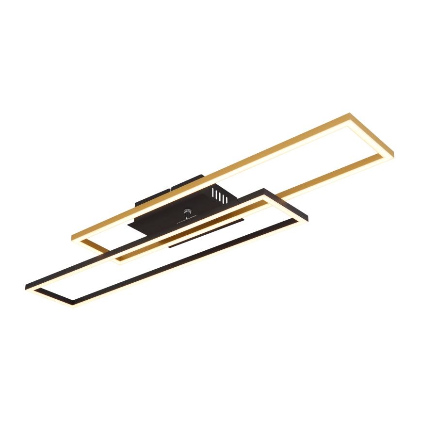 Globo - Plafonnier LED/30W/230V 3000K 60x80 cm noir/doré