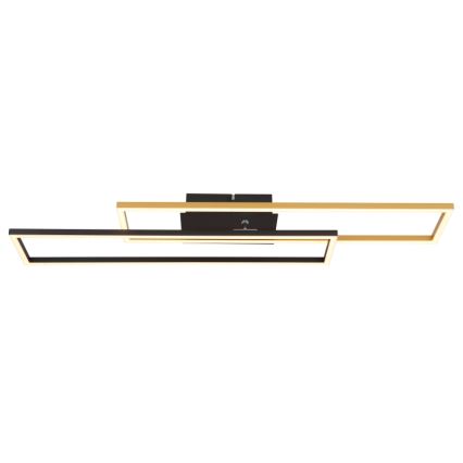 Globo - Plafonnier LED/30W/230V 3000K 60x80 cm noir/doré