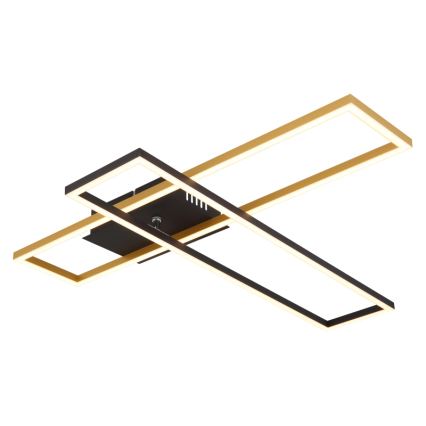 Globo - Plafonnier LED/30W/230V 3000K 60x80 cm noir/doré