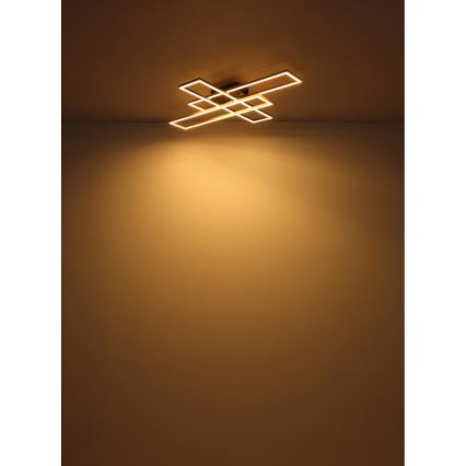 Globo - Plafonnier LED/30W/230V 3000K 60x80 cm noir/doré