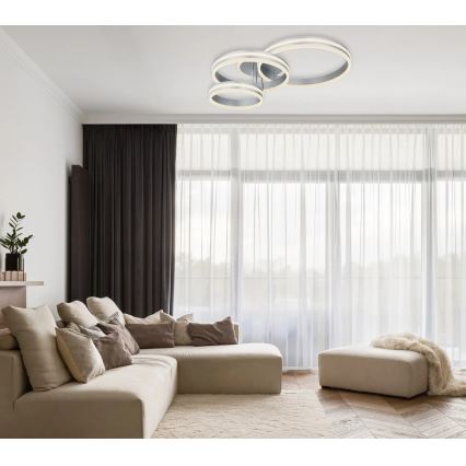 Globo - dimmbare LED-Deckenleuchte LED/72W/230V 2700-6000K 60x80 cm + Fernbedienung