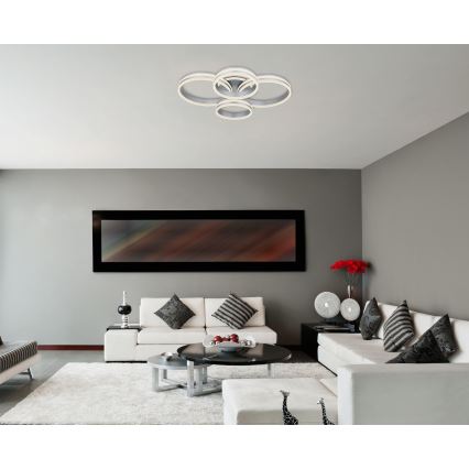 Globo - Plafoniera LED dimmerabile LED/90W/230V 2700-6000K 68x85 cm + telecomando