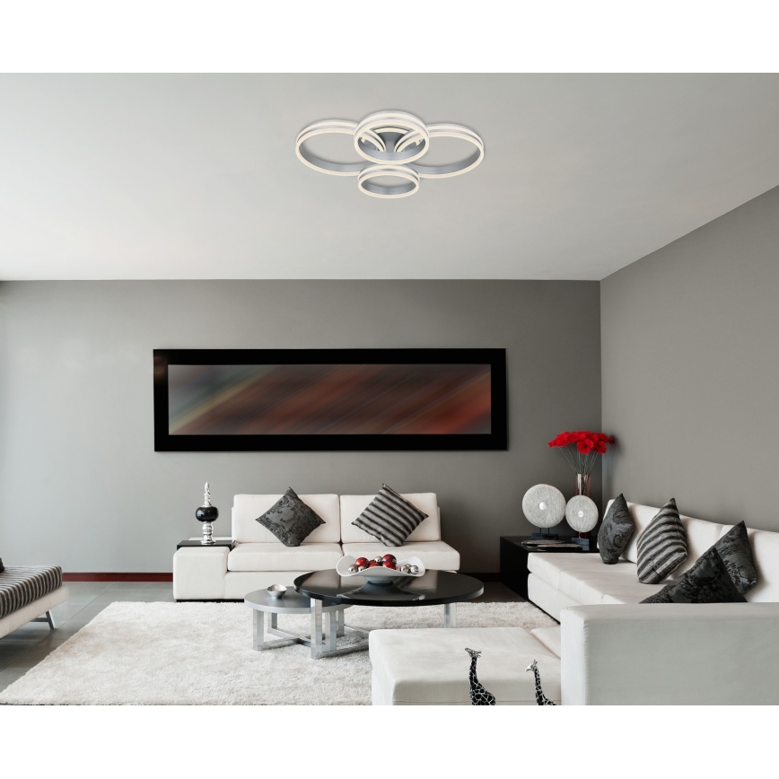 Globo - Plafoniera LED dimmerabile LED/90W/230V 2700-6000K 68x85 cm + telecomando