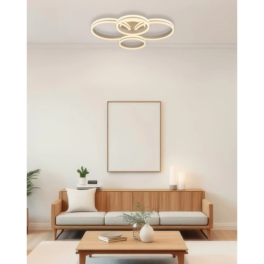Globo - Plafonnier LED dimmable LED/92W/230V 3000K 68x84,5 cm
