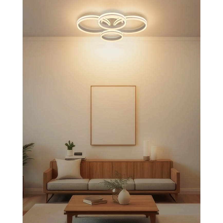 Globo - Plafonnier LED dimmable LED/92W/230V 3000K 68x84,5 cm