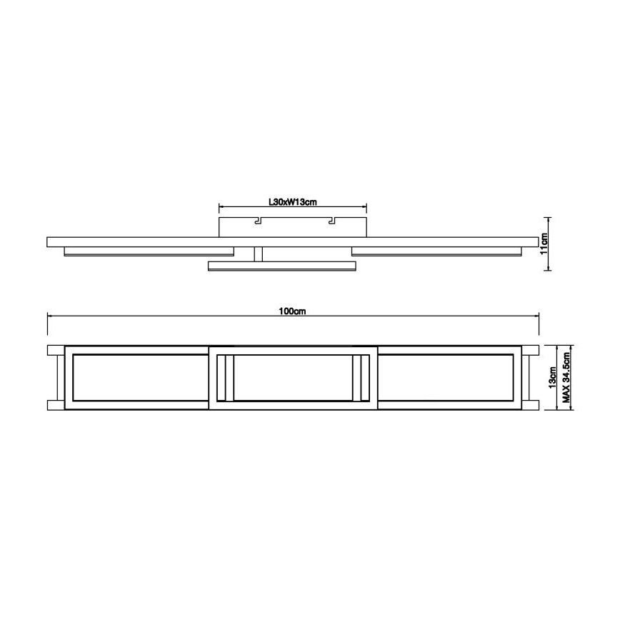 Globo - Plafoniera LED dimmerabile LED/30W/230V 2700-6500K + telecomando