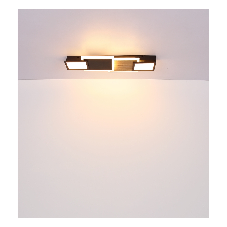 Globo 67279-30 - Plafonnier LED CAROLINE LED/30W/230V 25x71,5 cm beige/noir