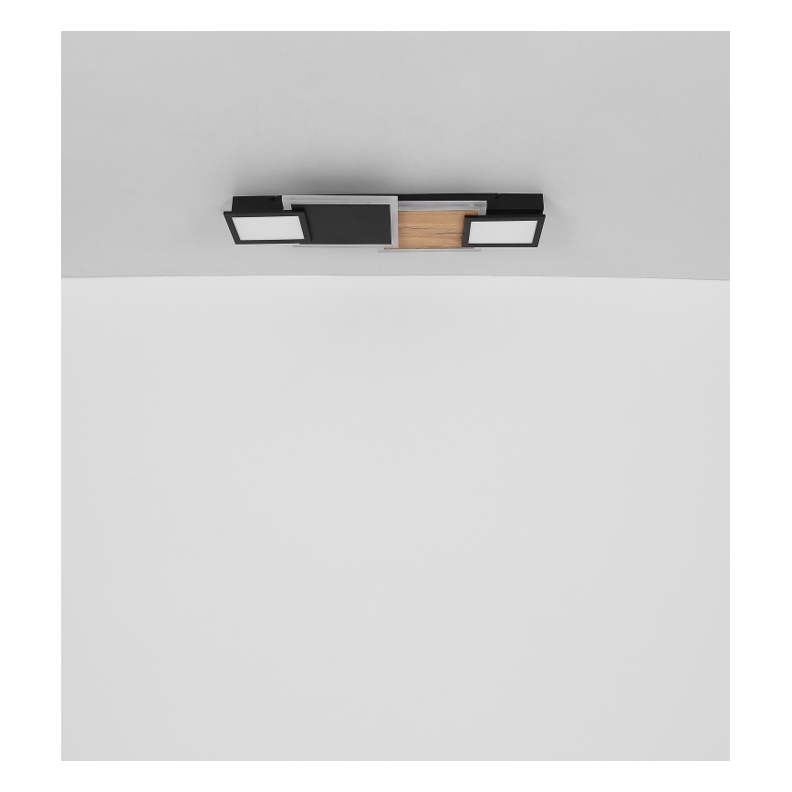 Globo 67279-30 - Plafonnier LED CAROLINE LED/30W/230V 25x71,5 cm beige/noir