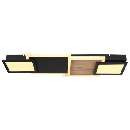 Globo 67279-30 - Plafonnier LED CAROLINE LED/30W/230V 25x71,5 cm beige/noir