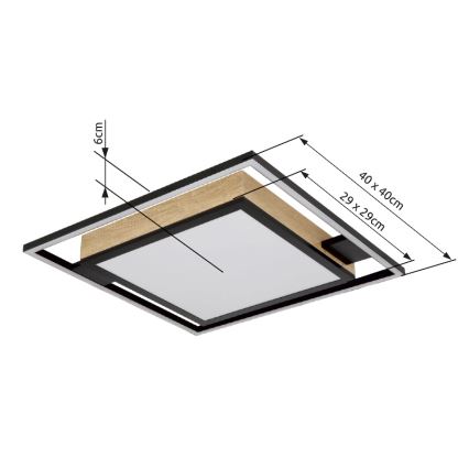 Globo - Plafoniera LED dimmerabile LED/40W/230V 2700-6500K + telecomando
