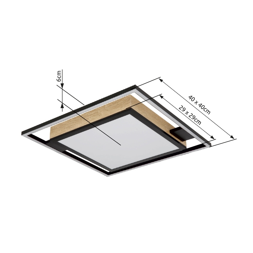 Globo - Plafoniera LED dimmerabile LED/40W/230V 2700-6500K + telecomando