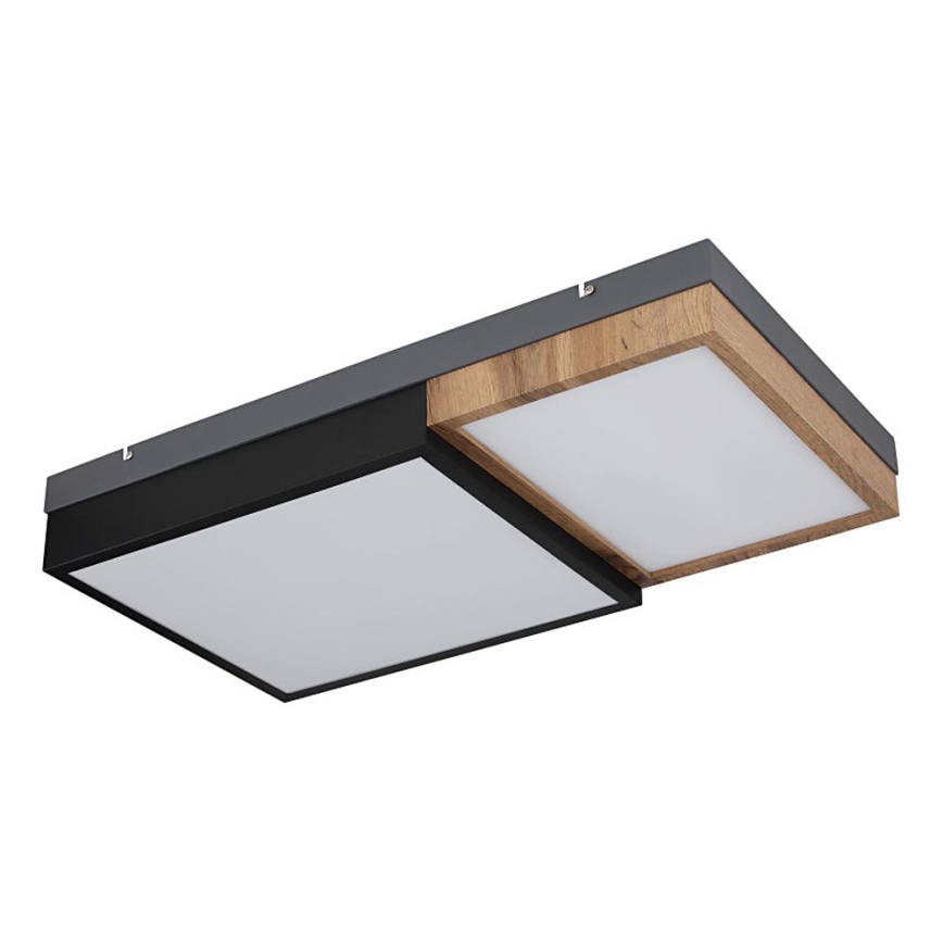 Globo 67286-30 - LED Deckenleuchte GUNDI LED/30W/230V 35x65 cm braun/schwarz