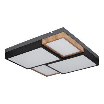 Globo 67286-50 - Plafoniera LED GUNDI LED/50W/230V 60x60 cm marrone/nero