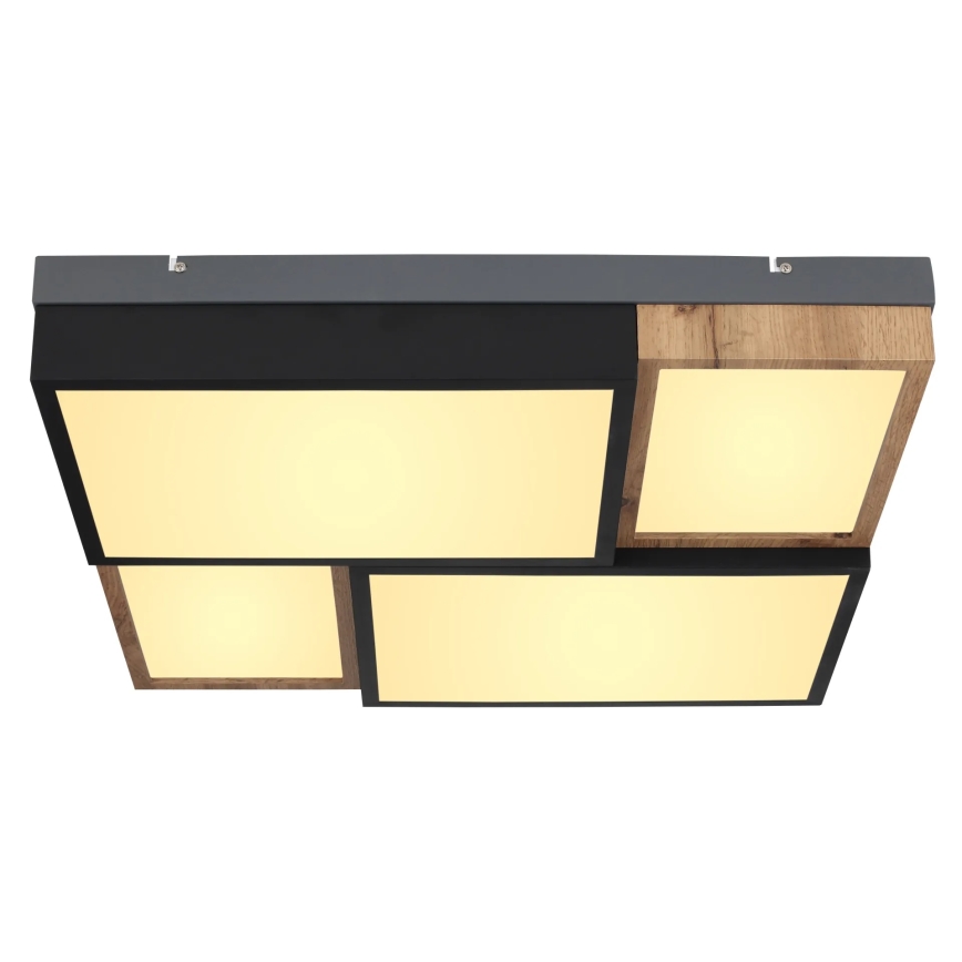 Globo 67286-50 - Plafoniera LED GUNDI LED/50W/230V 60x60 cm marrone/nero