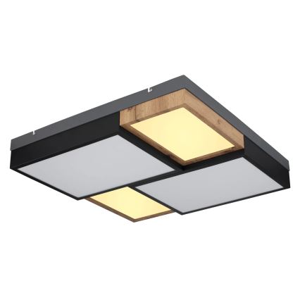 Globo 67286-50 - Plafoniera LED GUNDI LED/50W/230V 60x60 cm marrone/nero
