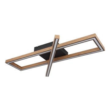 Globo 67287D1 - Plafoniera LED MANDERA LED/36W/230V 20x80 cm marrone