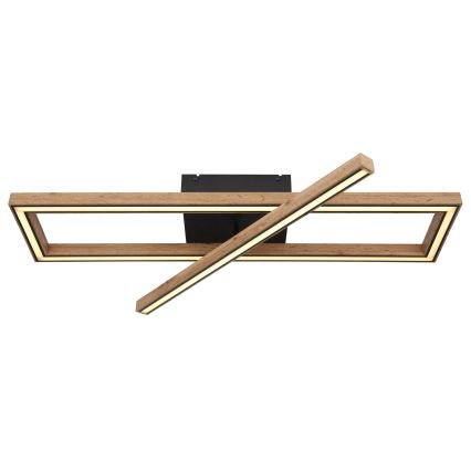 Globo 67287D1 - Plafoniera LED MANDERA LED/36W/230V 20x80 cm marrone