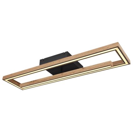 Globo 67287D1 - Plafonnier LED MANDERA LED/36W/230V 20x80 cm marron