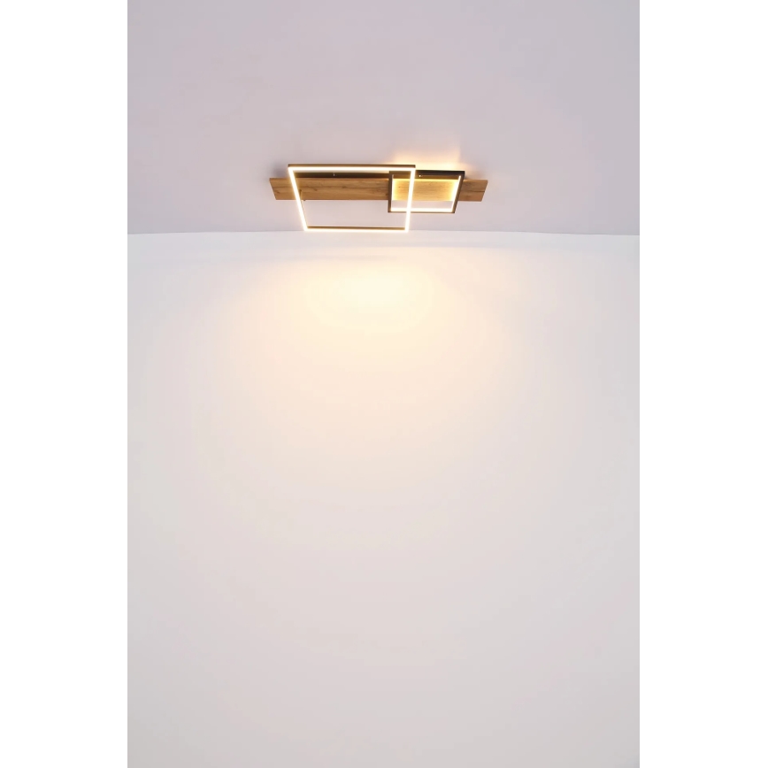 Globo 67289D1 - Plafoniera LED VANNI LED/24W/230V 40x75 cm marrone/nero