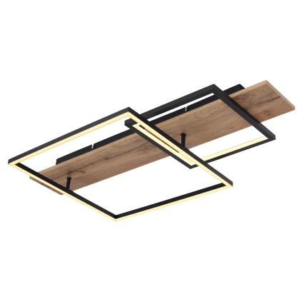 Globo 67289D1 - Plafonnier LED VANNI LED/24W/230V 40x75 cm marron/noir