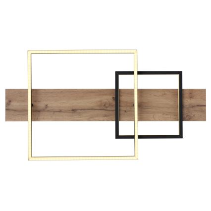 Globo 67289D1 - Plafonnier LED VANNI LED/24W/230V 40x75 cm marron/noir