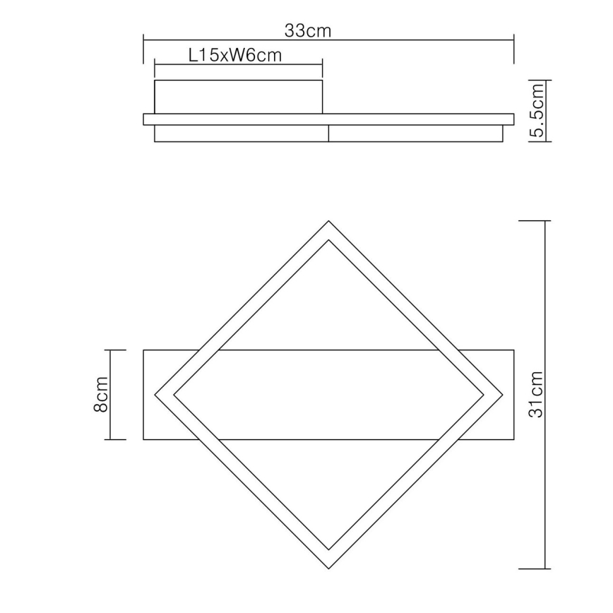 Globo - LED-Deckenleuchte LED/12W/230V